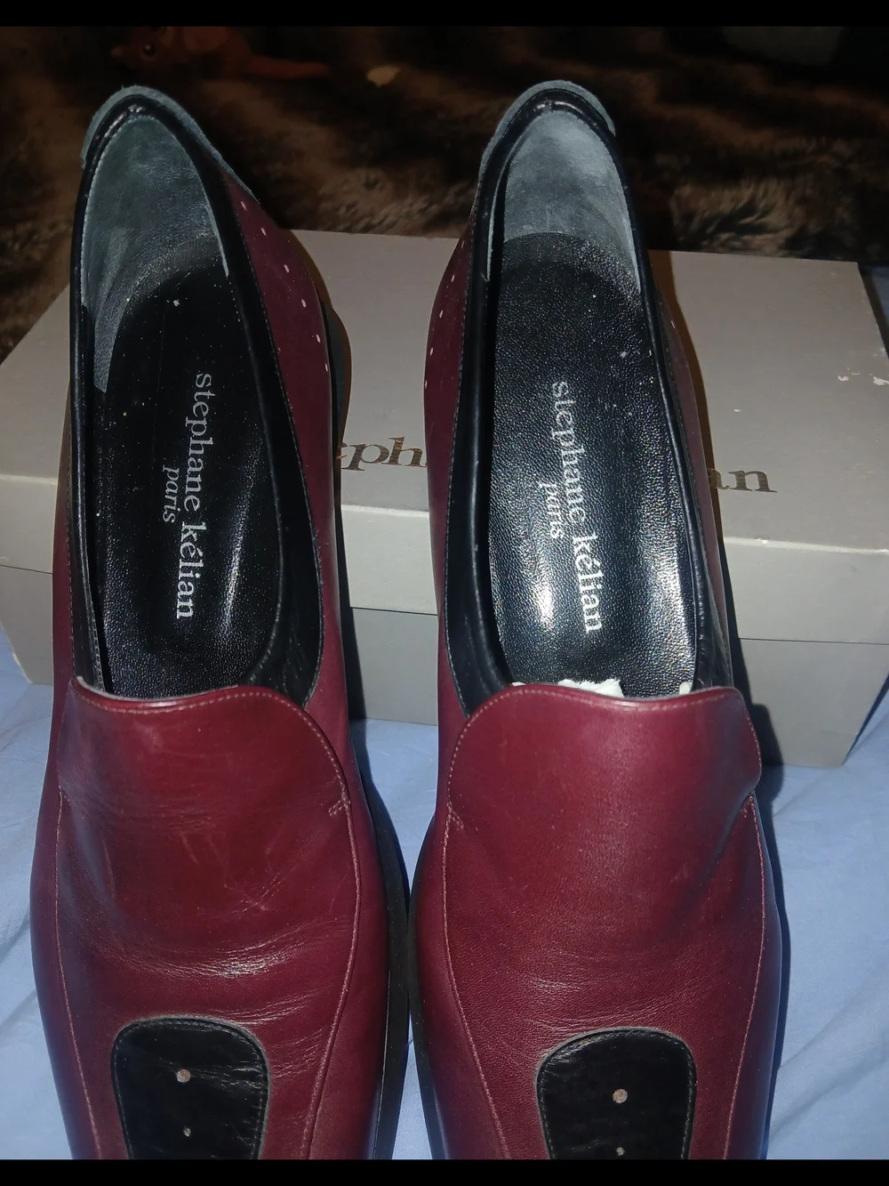 Vintage 90's Womens Stephane Kellien Slip-On Leather Loafers